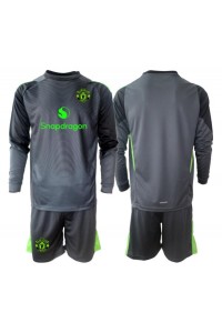 Manchester United Doelman Babytruitje Uit tenue Kind 2025-26 Lange Mouw (+ Korte broeken)